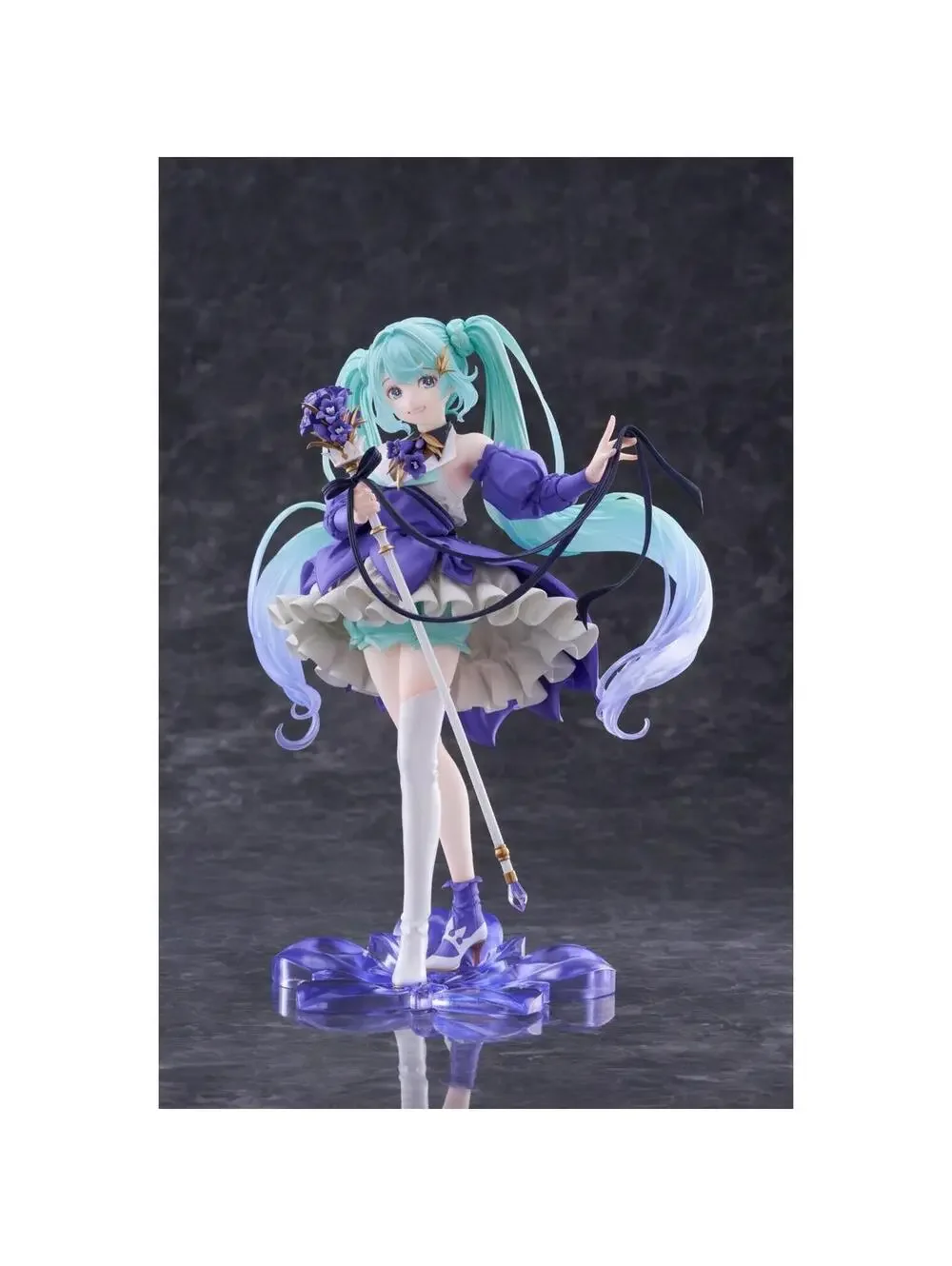 Taito Hatsune Miku Birthday 2021 Pretty Rabbit 1/7 Scale Figure New Purple Teal